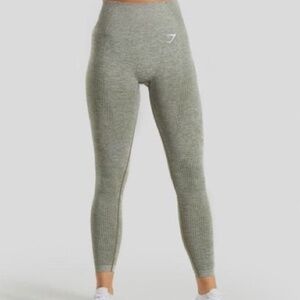 Gymshark Vital Seamless Leggings - Khaki Marl x-small